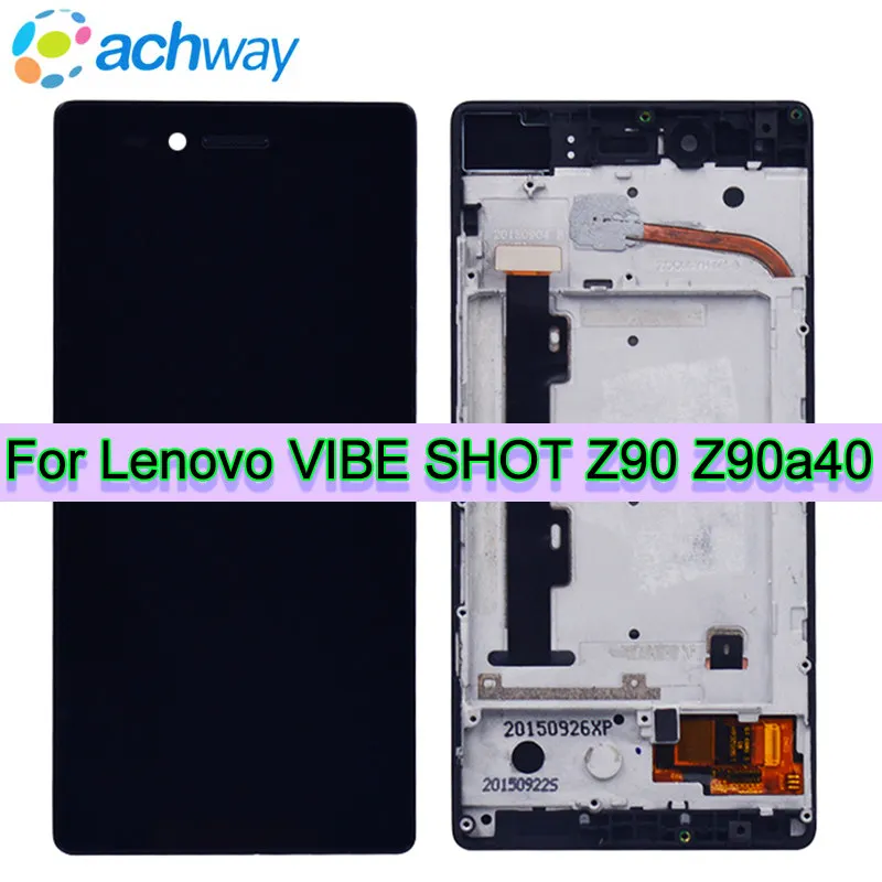 Для 5 0 &quotLenovo VIBE SHOT Z90 7 ЖК дисплей сенсорный экран дигитайзер в сборе с рамкой