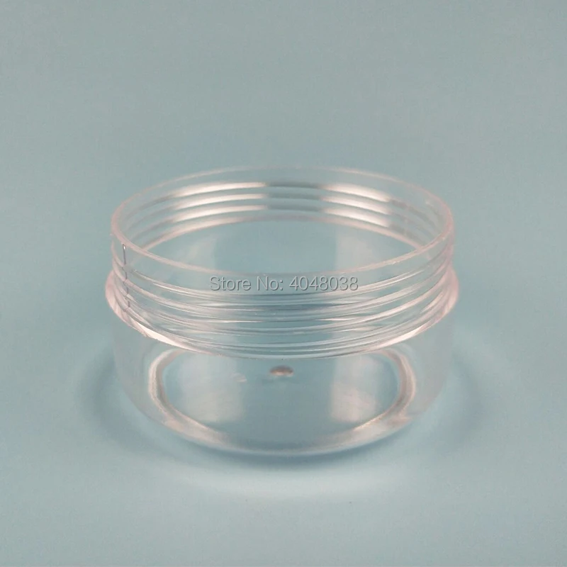 50 pcs Facial Cream Jar PET Plastic Eye Cream Box Empty Cosmetic Refillable Container Facial Scrub Unguent Refillable Box 30 G (3)
