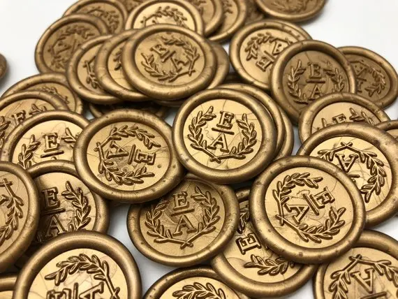 

Custom Wedding Self Adhesive Wax Stickers, Custom Wax Seals, Wedding Wax Seals, Invitation Seals, RSVP Wax Seals