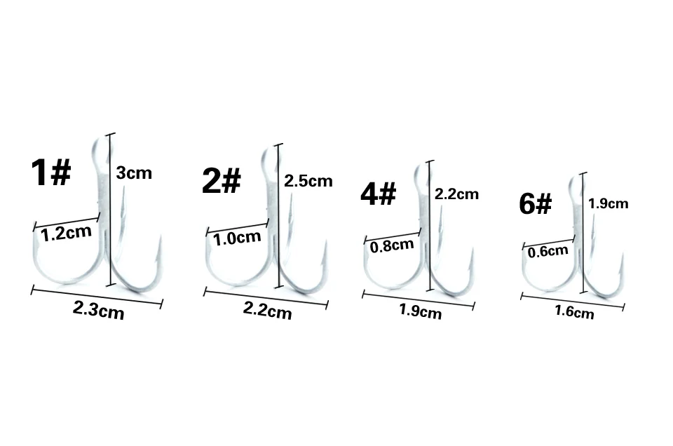 Рыболовный крючок 5 шт./лот 1#2#4#6# тройные Крючки острый Якорный крючок из высокоуглеродистой стали заточенный тройной крючок рыболовные снасти pesca