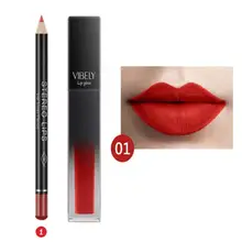 12 цветов матовая помада тумана лицо палка чашка губы Глянцевая Жидкость линия губ ручка костюм водонепроницаемый стойкий макияж помада
