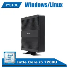 Hystou fmp11 Мини ПК core i5 7200u windows 10 Безвентиляторный Компьютер Мини ПК i3 linux hdmi мощный игровой ПК Мини Размер неттоп Мини ПК
