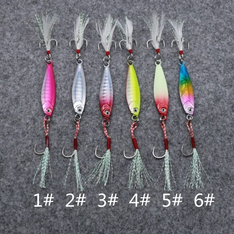 Mini Jig Slow Pitch Jigging Lure 10g 15g 20g Long Cast Metal Fishing jig Sinking Saltwater Fishing Tackle