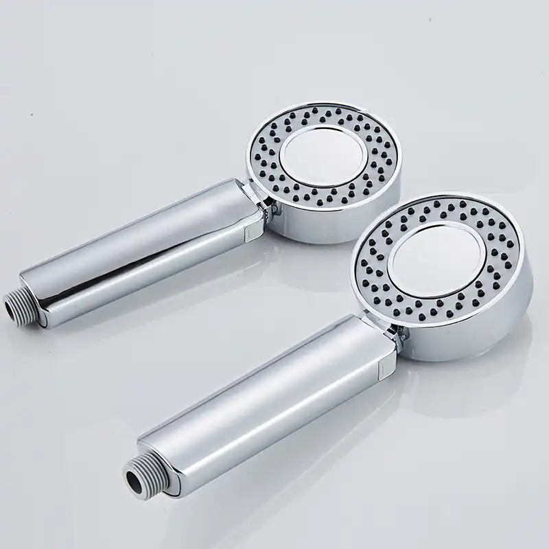 Double Sided Dual Function Shower Head Water Saving Round Abs Chrome Booster Bath Shower High Pressure Handheld Hand Shower Shower Heads Aliexpress