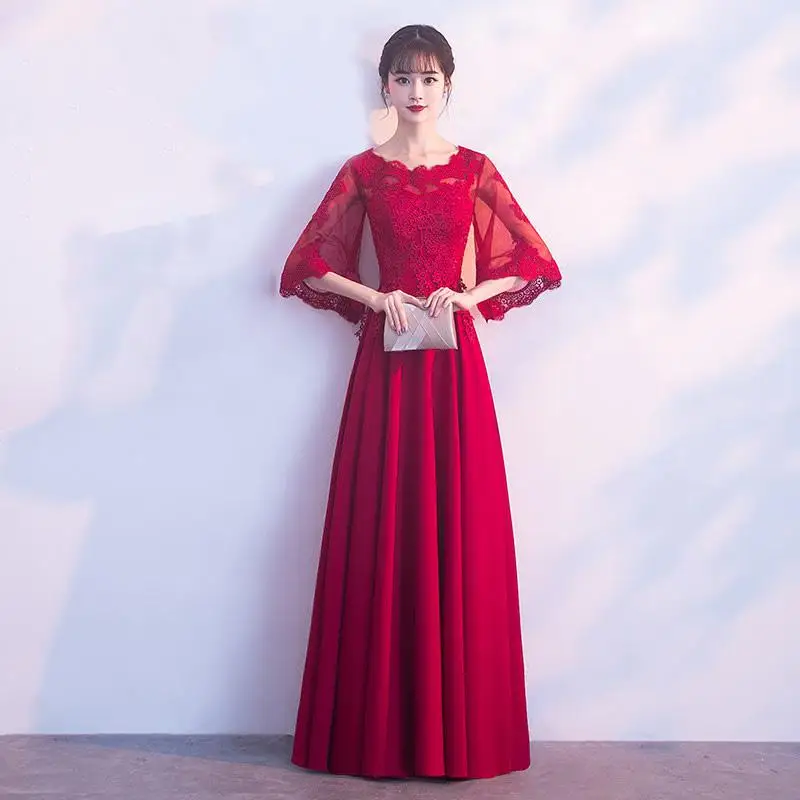 Азиатское свадебное вечернее платье для невесты, женское кружевное открытое сеточный Ципао, большие размеры, XS-3XL, элегантное тонкое платье Qipao Vestidos - Цвет: Style 15
