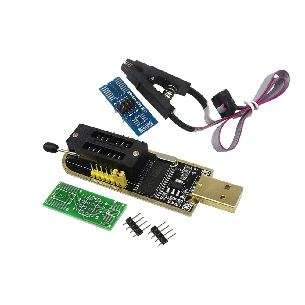 CH341A 24 25 серии EEPROM флэш-память биос USB программист модуль+ SOIC8 SOP8 тестовый зажим для EEPROM 93CXX/25CXX/24CXX