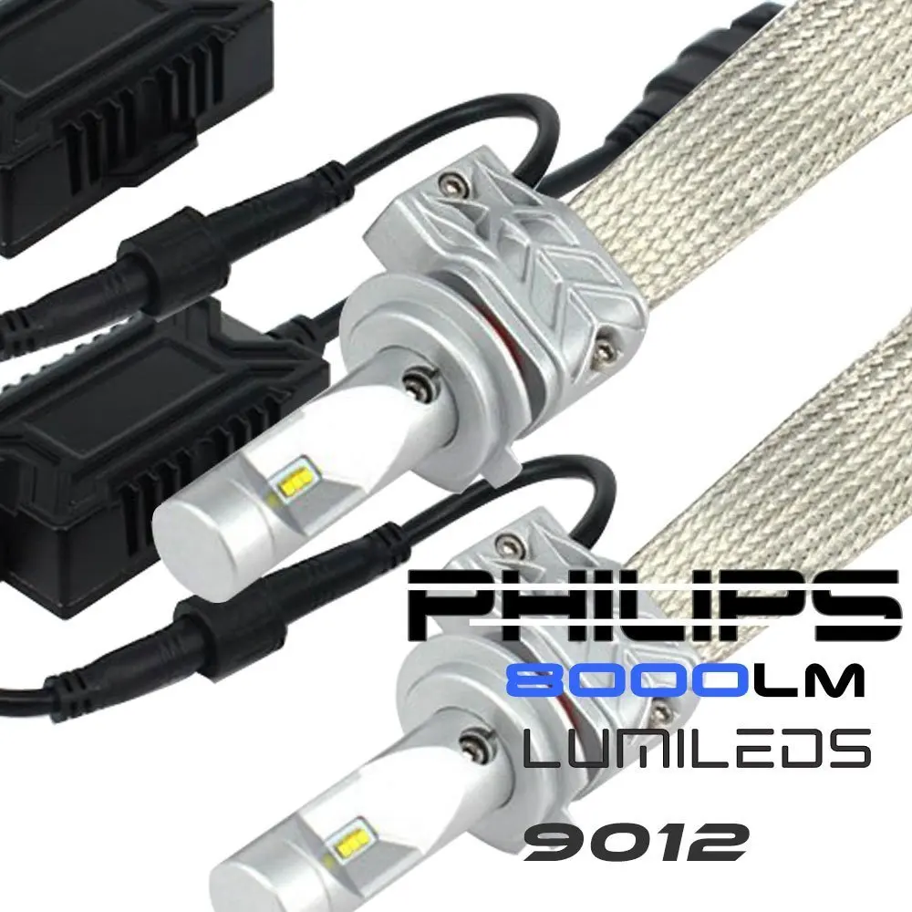 5S 9012 led headlight bulbs 8000LM 80W conversion kit VS Headlights Low Beam Replace HID Halogen