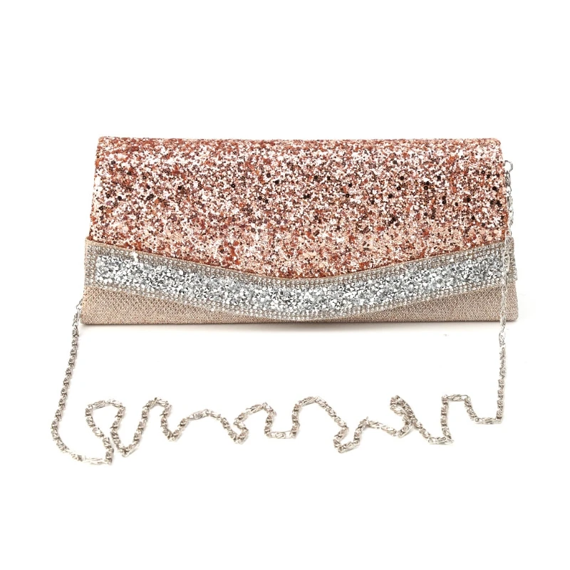 

Gold Luxury Women Evening Handbag Party Crossbody Bag Wedding Wallet Purse Leather Satin Messenger Bags Girl Lady Stylish
