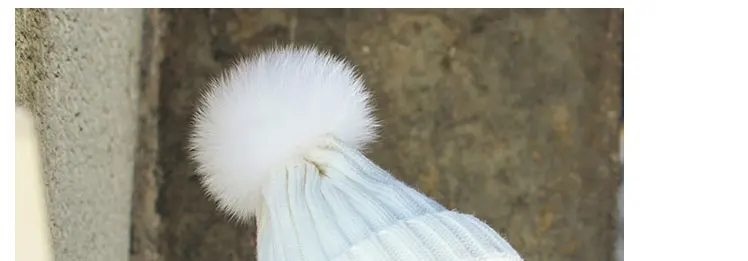 Winter fur pompom hat for women fur hat pom pom hat fur pom poms beanie women bobble hat (15)