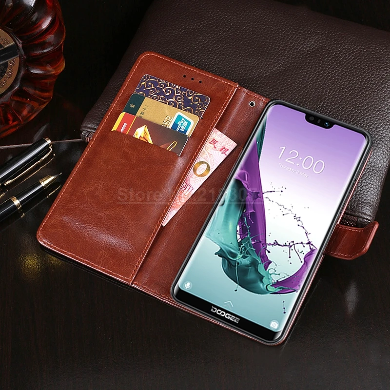 Флип-чехол Для Doogee N20 чехол подставка держатель для карт Обложка на заднюю панель