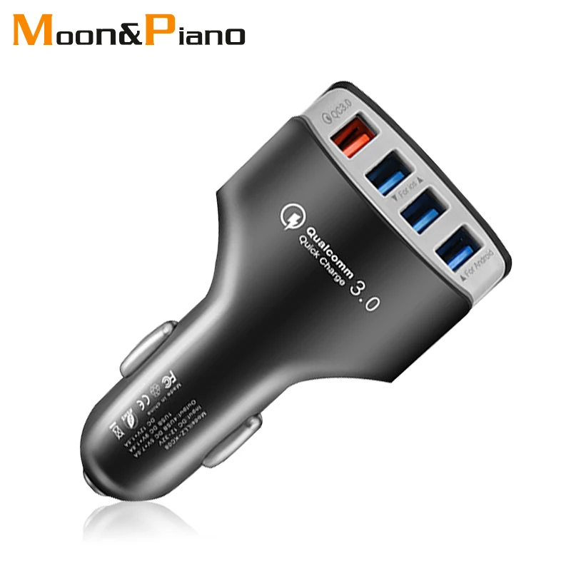 Автомобильное зарядное устройство QC3.0 4USB Зарядка для Мобильный телефон планшет CE