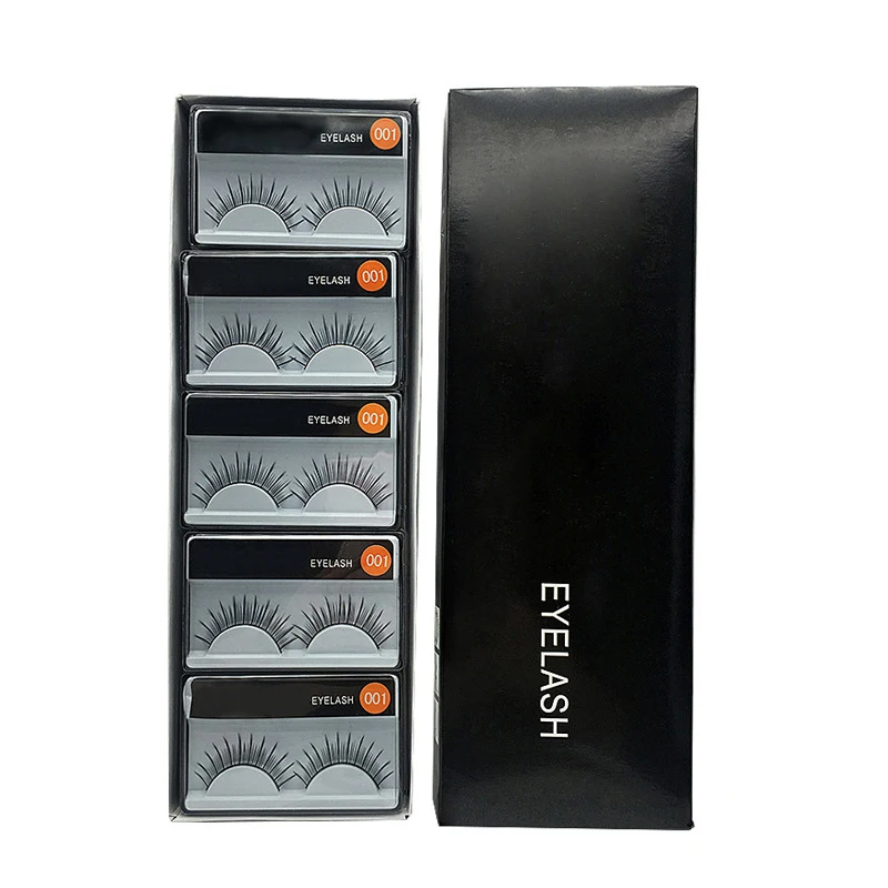 

10 Pairs Natural Sparse Cross/Long Thick Eye Lashes Makeup Kit individual eyelash lashes maquiagem soft mink eyelash extension