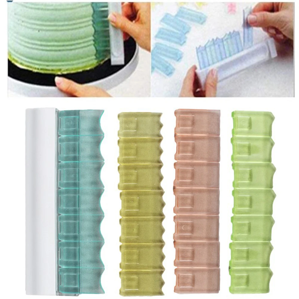  Comb Icing Smoother Cake Scraper Creative Baking Tool Pastry Cake Decorating