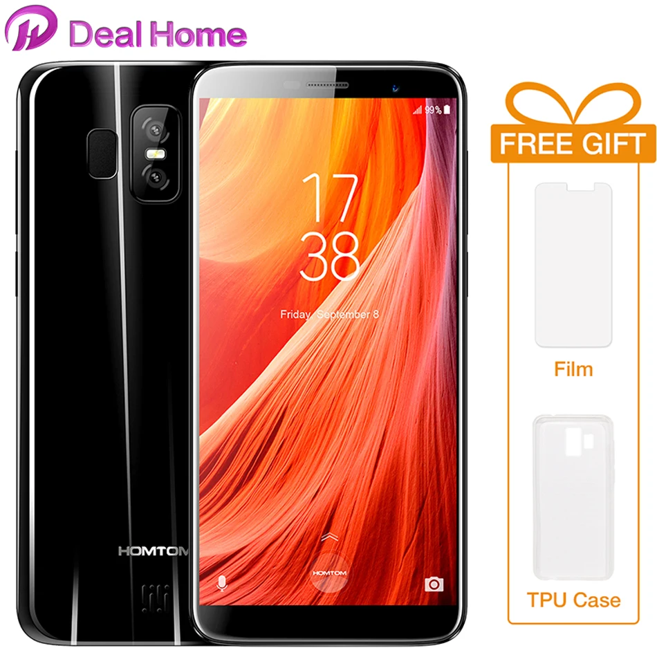

Homtom S7 5.5inch IPS 18:9 Full Display HD Dual Rear cam Smartphone MTK6737 Quad core 3GB RAM 32GB ROM Mobilephone Fingerprint