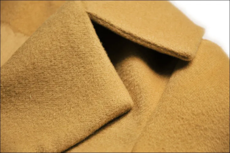 Winter Woolen Long Trench Coat Women 025