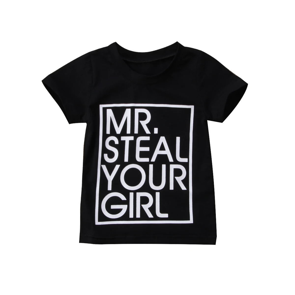 Summer Mr.Steal Black/Grey Toddler Baby Kids Boy Girls T