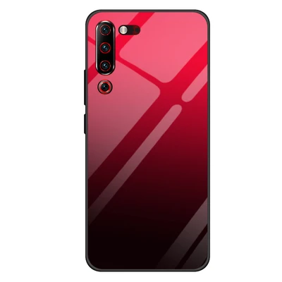 For Lenovo Z6 Pro case L78051 tempered glass hard phone cover cases For Lenovo Z6 Pro Z6Pro 6.4" casing Gradient glass shell - Color: A3