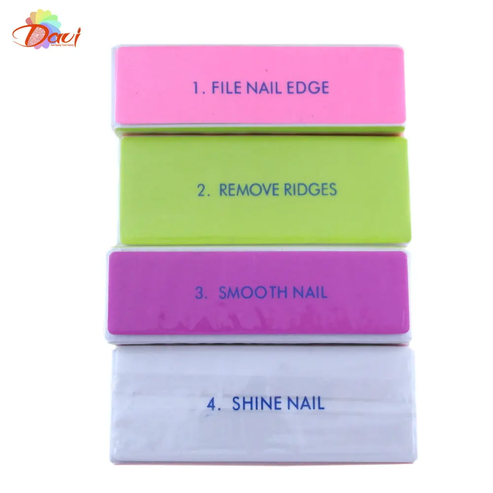 Buy 10pcs/lot 4 step nail buffer block file with white