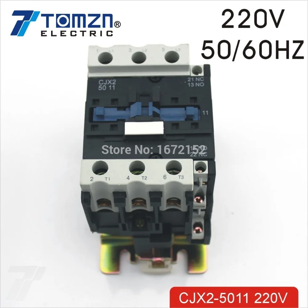 CJX2 5011 AC contactor LC1 50A for 220V 50HZ/60HZ CJX2 5011 AC contactor LC1 50A for 220V 50HZ/60HZ