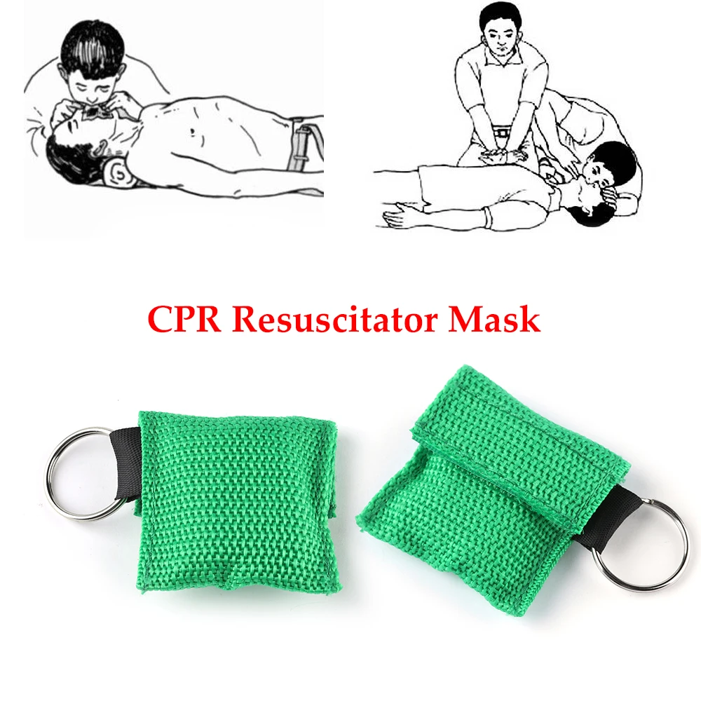 

1PCS Color Random New CPR Resuscitator Mask Keychain Emergency Face Shield Aid CPR Mask For Health Care Tools 4 Colors