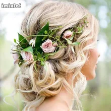 Imixlot, акция, новые женские аксессуары для волос для девочек, Цветочная повязка на голову, богемный Свадебный венок, свадебный головной убор, Прямая поставка