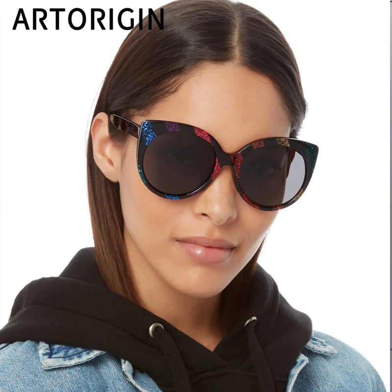 Glitter arcobaleno Occhio di Gatto Occhiali Da Sole Donne Del Progettista  di Marca Occhiali Vintage Femmina Shades New 2019 Estate Eyewear|Women's  Sunglasses| - AliExpress