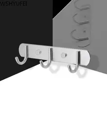 2 шт./партия, Высококачественная вешалка на стену для ванной комнаты, алюминиевый крючок для пальто, современный простой супер крюк для