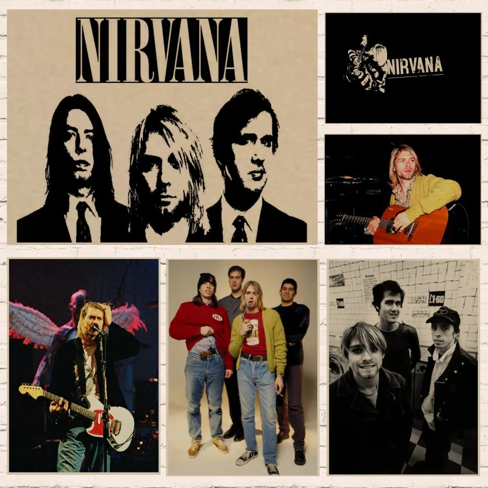 Винтажный постер Nirvana Kurt Cobain dormitory Kraft Rock Orchestra декоративная живопись 2019 новый