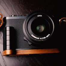 Original Walnut Wooden Quick Release L Plate / L Bracket Hand Grip Holder Fit For leica Q Series