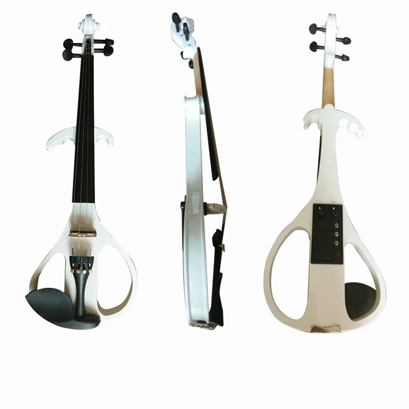 

Full Size 4/4 Silent Electric Violin Solid Wood Maple with Bow Hard Case Tuner Headphone Rosin Audio Cable Strings