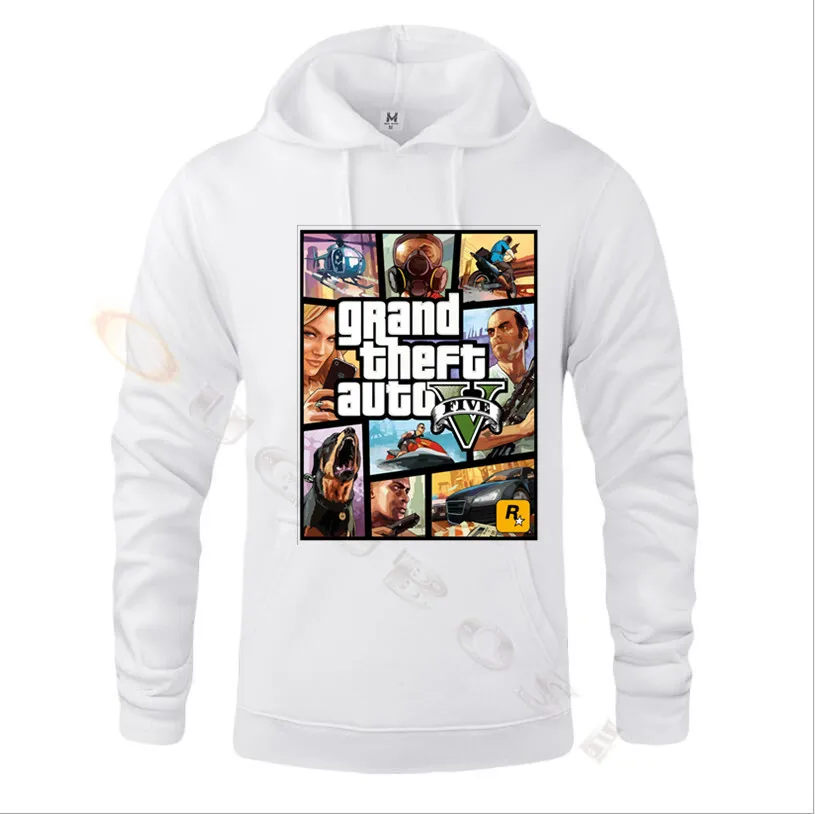 Худи с автомобильной символикой GTA 5 игры мужские толстовки с капюшоном Спортивная одежда Мужская толстовка
