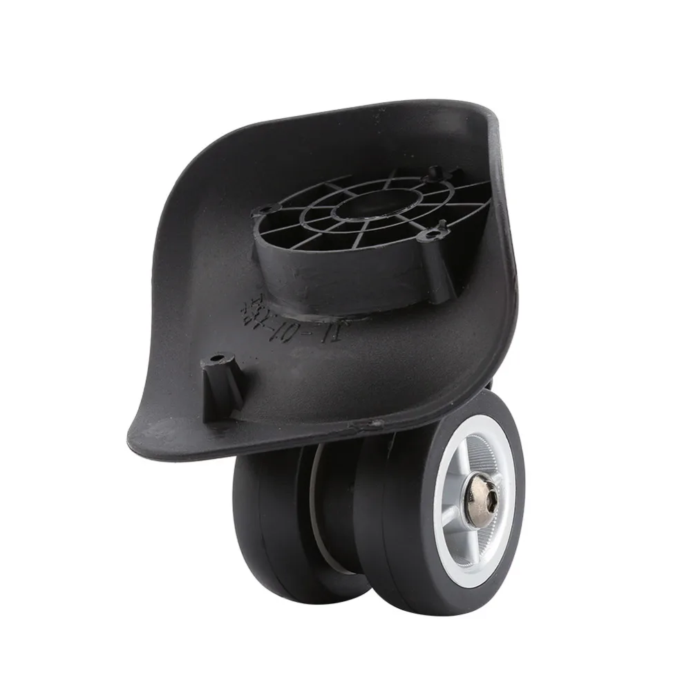 Поворотный Универсальный Замена колеса Чемодан чемодан, багаж колеса для любого ящик мешок 1 пара черный пластик