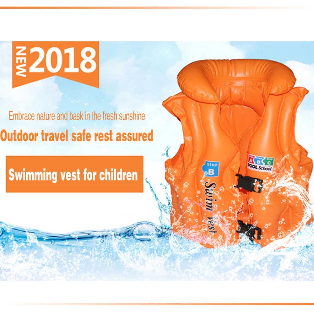 

Baby Kid Float Inflatable Swim Vest Life Jacket Swimming Aid For Age 1-12