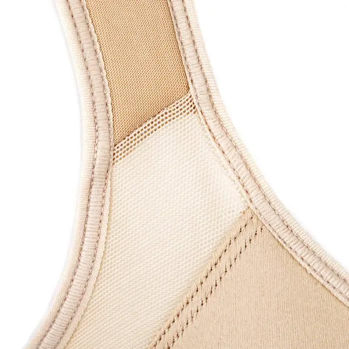 3Women's Plus Size Sports Bras Solid Color Front Clasp Closure Running Fitness Bras High Quality Breathable Thin Underwear