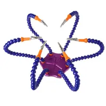 Помощь третьей руки паяльник инструмент 6 гибких рук сварочная станция для RC модели