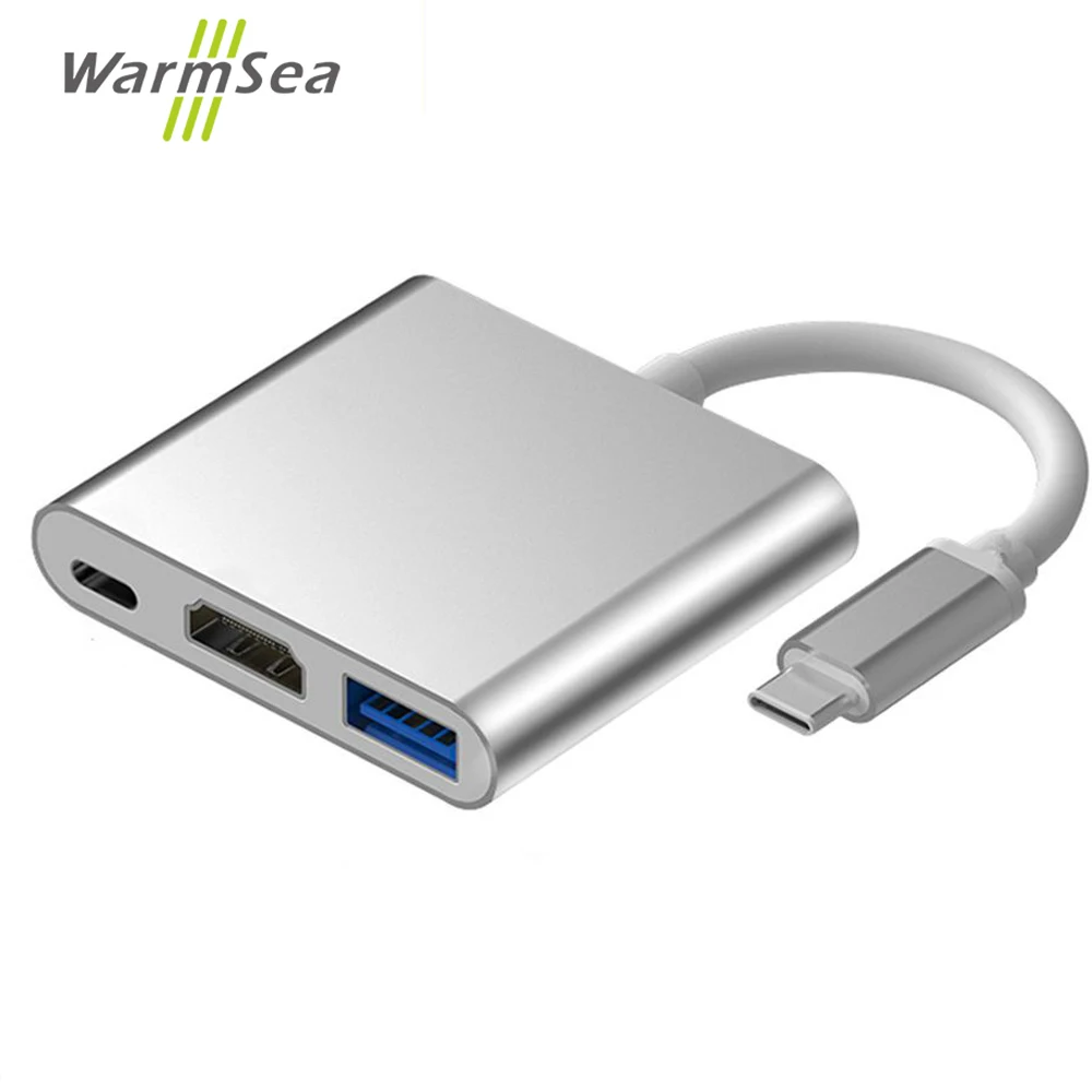 

USB Type C HUB With HDMI 4k 30hz USB-C Docking Type-C Adapte support power delivery for MacBook Pro samsung huawei xiaomi