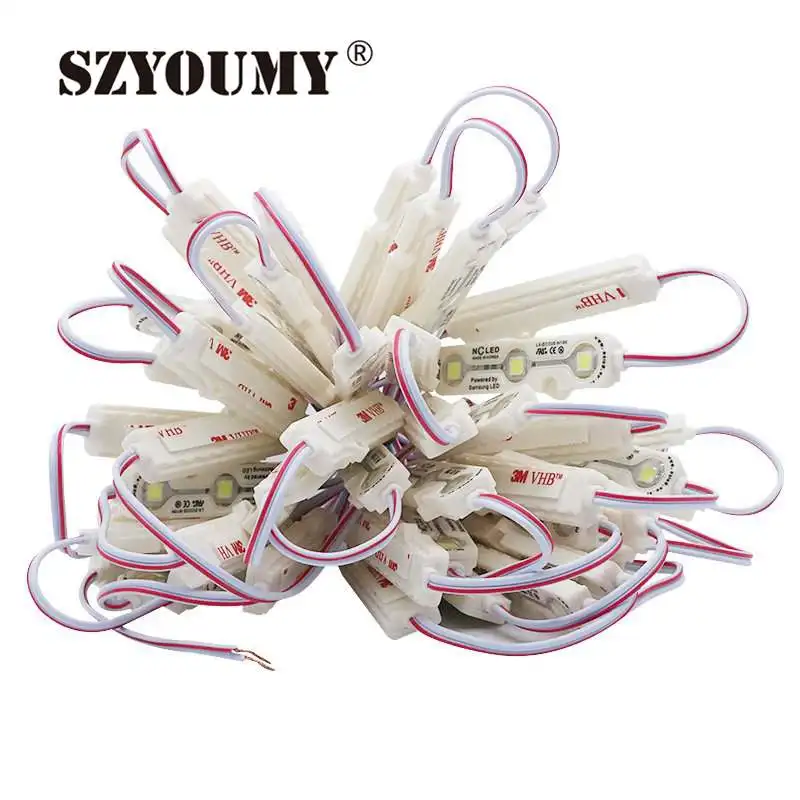 SZYOUMY DC12V Светодиодный модуль SMD 5054 3LED s Инжекционный объектив IP68 водонепроницаемый