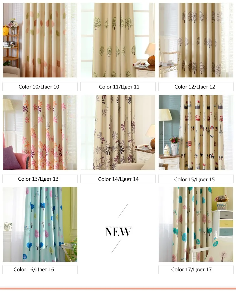 1 PC Cartoon Printed Blackout Curtains for Kids Room Window Curtains for Living Room Bedroom Children Curtains BlindsDrapes (5)