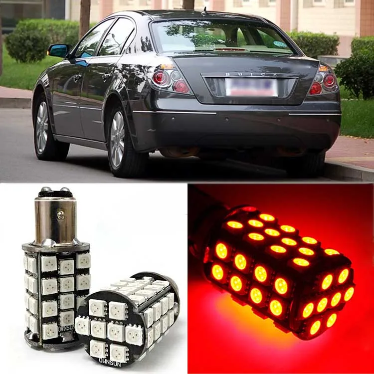 Совершенно новый красный BAY15D Авто стоп светильник 5050 48 SMD светодиодный лампы для
