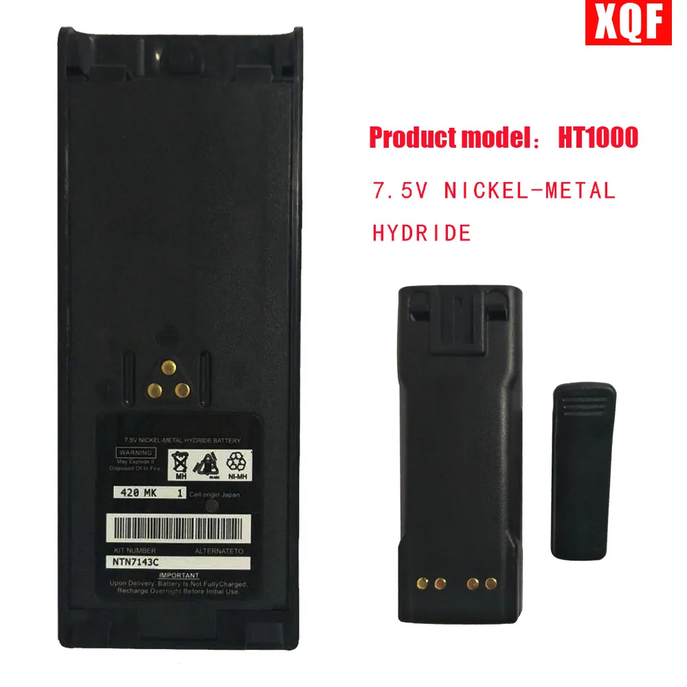 

XQF 7.5V NICKEL-METAL HYDRIDE Battery for motorola ht1000 mt2000 mts2000 gp900 gp1200 gp2013 ht1000 ht6000 radio With belt clip