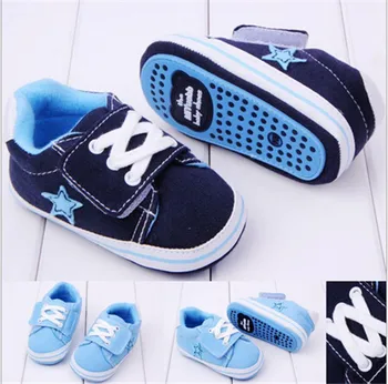 

2015 New Canvas Baby Shoes Rubber Soft Sole Toddler Shoes New Fashion Baby First walkers Sport Shoes