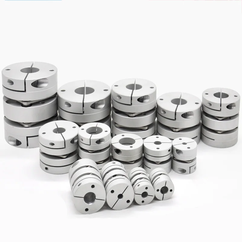Acoplamiento de servo motor de acoplamiento de un solo diafragma y doble diafragma de aleación de aluminio, tornillo de alto par, acoplamiento elástico|Acopladores de eje| - AliExpress