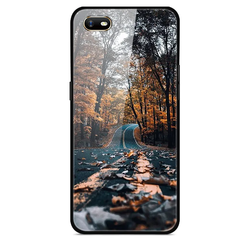 39 Для Coque Oppo A1k чехол из закаленного стекла «Планета космос» чехол из стекла для Oppo A1k Coque Shell для Oppo A1k A1 k A 1 k крышка - Цвет: 39