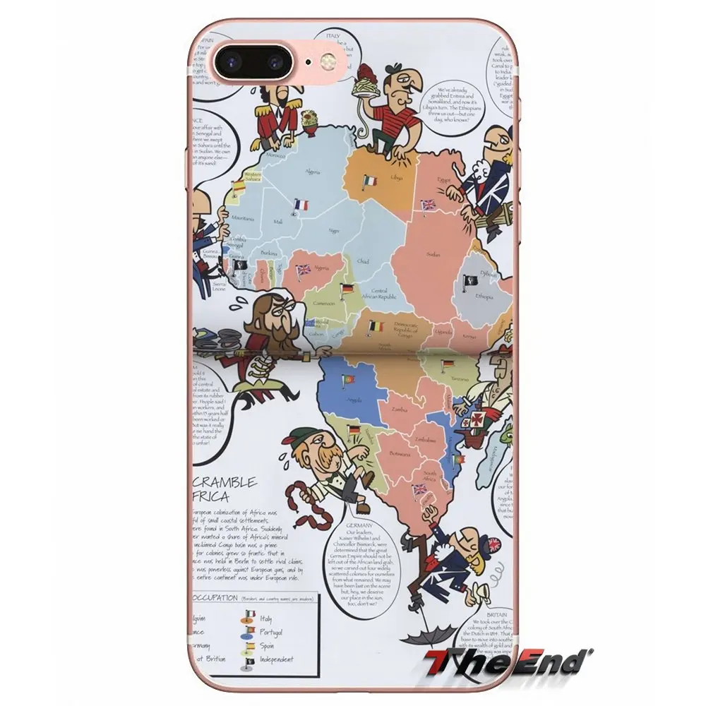South Africa Cartoon Transparent TPU Cases For Samsung Galaxy S2 S3 S4 S5 MINI S6 S7 edge S8 S9 Plus Note 2 3 4 5 8 Coque Fundas | Мобильные
