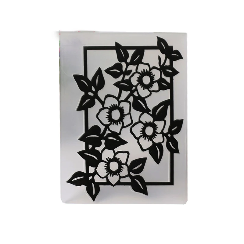 DIY Scrapbooking Flowers Gift Rose Embossing File Templates Card