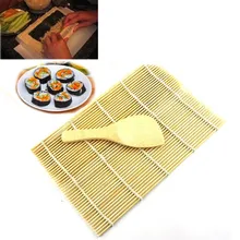 Zero Sushi Rolling Maker из бамбука Ролик DIY коврик и рисовое весло