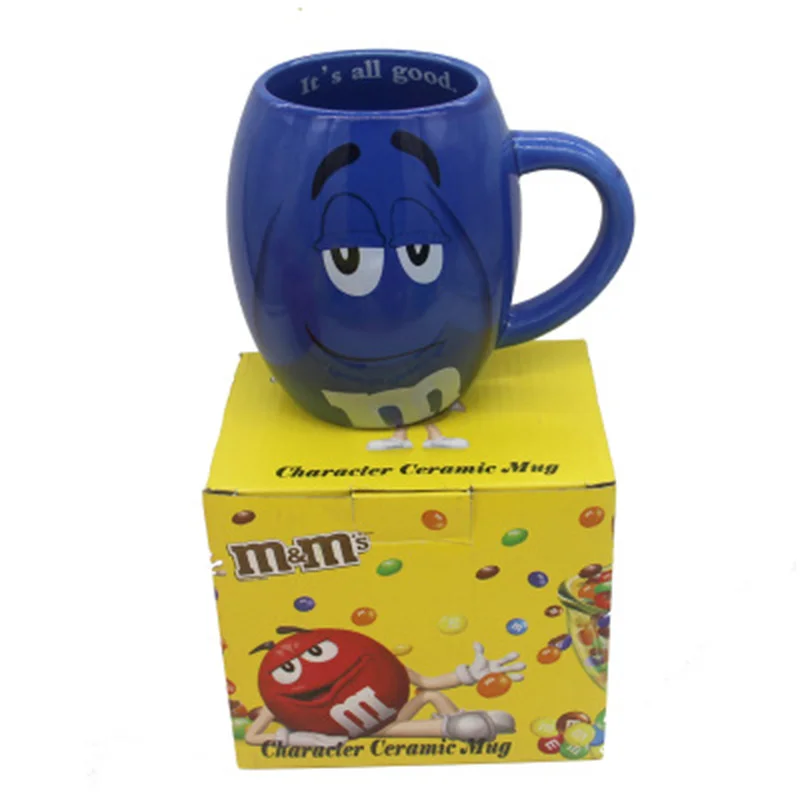 Новинка m& m кофейные кружки чашки для чая и кружки 600 мл Мультяшные милые выразительные знаки Большая емкость посуда для напитков рождественские подарки на день рождения