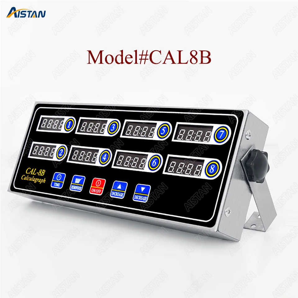 CAL8B/CAL12C портативный calculagraph 8/12 канала multi-function цифровой таймер ЖК-дисплей встряхивания напоминание