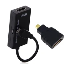 Женский Micro USB к разъему 1080P HDMI HDTV Соединительный кабель mhl для Android huawei samsung Sonyy Micro USB женский для зарядки 17 см