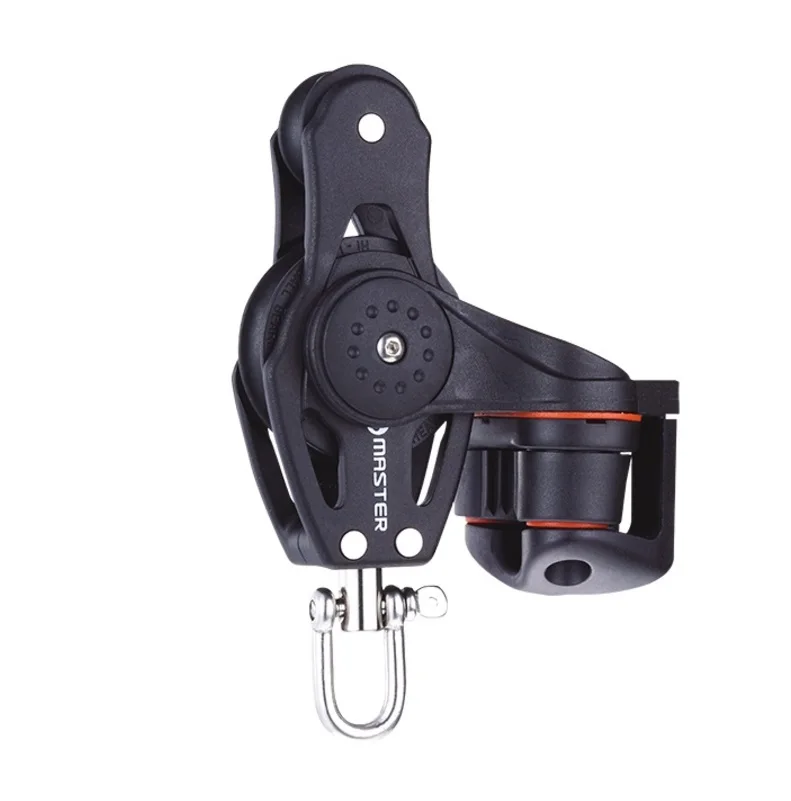 Marine Boat Yacht Sailboat Hardware 40mm 1 9/16 inch Single Fiddle Swivel Shackle Fairlead Cleat Block Master BB-0421F